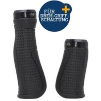 Diedrich Filmer GmbH Fahrradlenkergriff Fahrrad-Griffe Ergonomisch für Drehgriff Schaltung (2x Lenkergriffe, 2-St., Set), Set Kurz Lang Lenker-Griffe Ergo Antirutsch Lenkergriffe Fahrradgriffe