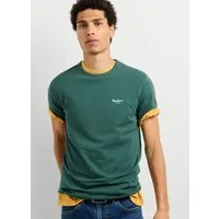 Pepe Jeans T-Shirt ORIGINAL BASIC 3N Rundhals mit kleinem Logodruck