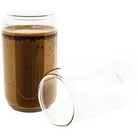 Mulex Glas Cola Dose 350 ml für Eiskaffee, Cocktails, Longdrinks, Wasser, 4-tlg.