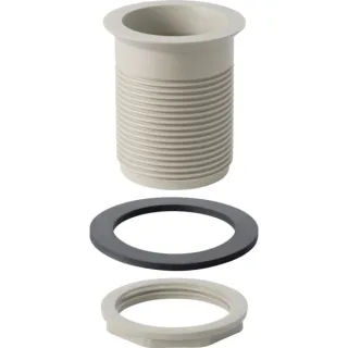 Geberit Ablaufventil mit Rg 60 x 1/8 grau für Chromstahlbecken PP 352328081