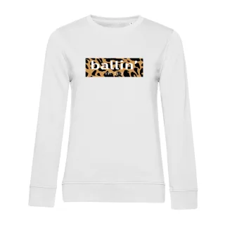Panter Block Sweater von Ballin Est. 2013 in der farbe Weiss und in größe S.