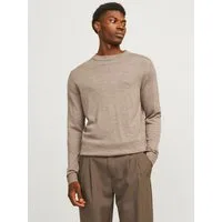 Jack & Jones Rundhalspullover JPRBLAMARK MERINO KNIT CREW NECK LN Wolle, regular fit