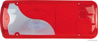 HERTH&BUSS Lichtscheibe, Heckleuchte, links, ohne Rückstrahllicht rot - 83842503