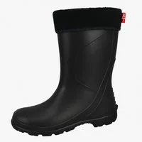 Fjordvik Nordhild EVA-Boots Damen – Thermowarm Schwarz, Gr. 40 Gummistiefel (Komfortable Winterboots für Spaziergänge, Regen und kalte Wege) Gute Dämpfung, weicher Einstieg, zuverlässig bei wechselndem Wetter.