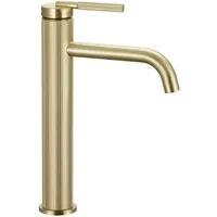 wohnwerk.idee Badarmatur Design Waschbeckenarmatur Waschtischarmatur Wasserhahn Gold Matt