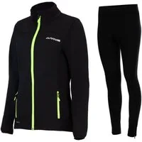 Airtracks Fahrradhose Damen Winter Radtrikot Set (Softshell Fahrradjacke + Thermo Fahrradhose Lang, optimal für die kalte Jahreszeit) Herbst-Winter » S M L Xl XXL XXXL «
