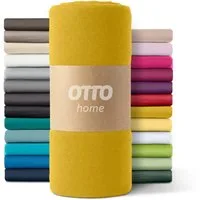 OTTO home Spannbettlaken PAPRIKA, Microfaser-Jersey, Gummizug: rundum, (1 Stück), Bettlaken Laken in zwei Qualitäten: Fleece & Jersey, schnelltrocknend