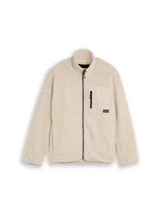 Denim Tom Tailor - Relaxed Fit Teddy Jacke Dusty Beige - Gr. - XXL