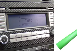 Premium Innenraum Zierleisten Dekor Blende Design Folie Auto Set Hellgrün Matt