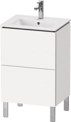 Duravit L-Cube Waschtischunterbau bodenstehend Weiß Supermatt 520x421x704 mm - LC667108484 LC667108484