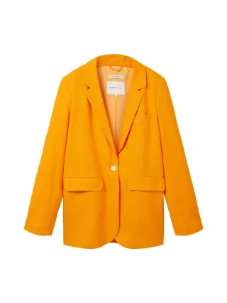 Denim Tom Tailor - Regular Fit Blazer bright mango orange - Gr. - M