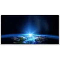 Tulup Leinwandbild Wandbild Canvas Groß Bilder Wohnzimmer Schlafzimmer Aufhängefertig, Planetenhorizont