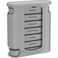 Wellgro Pillendose Tablettenbox für 7 Tage - Mit 4 Fächern pro Tag