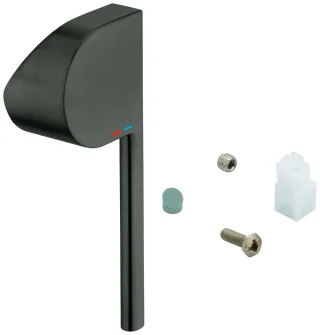Grohe Hebel 48450 für EHM-Wanne/Brause Wand-/Bodenmontage hard graphite gebürstet, 48450AL0 48450AL0