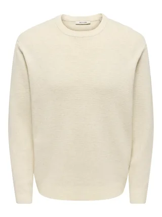 ONLY&SONS - ONSTING RLX CREW NECK KNIT NOOS - Gr. - L