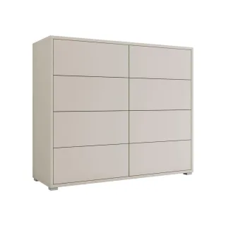 Mirjan24 Kommode, Kaschmir, Kunststoff, 8 Schubladen, Rechteckig, 120x93x41 cm, Wohnzimmer, Kommoden & Sideboards, Kommoden