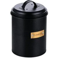 relaxdays Biomülleimer Komposteimer mit Geruchsfilter 2,5 Liter