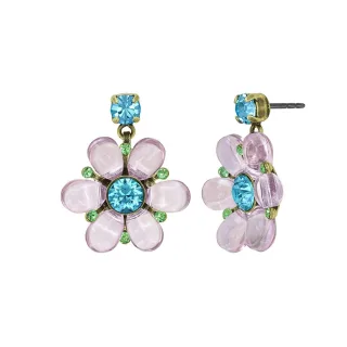 konplott - Ohrringe - Daisy Love blau