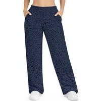 Smilodox Jogginghose Leora, Oversize Jogger Damen, Leo-Print Hose mit Tunnelzug & Taschen Leo-Print, Elastischer Bund, Verstellbare Beine, Seitentaschen