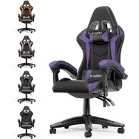 Gywowken Gaming-Stuhl Gaming Stuhl Ergonomisch - Gamer Stühle mit Lendenkissen, Gaming Chair Höhenverstellbar - 90-135° Rückenlehne