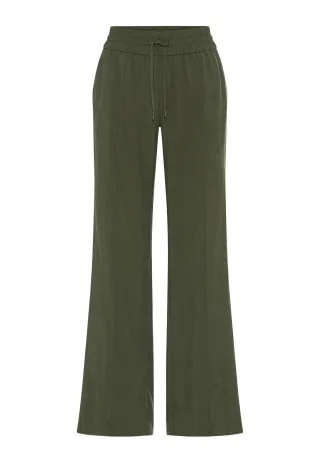 Olsen - Trousers Casual Long Olive Green - Gr. - 36