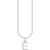 THOMAS SABO Kette mit Anhänger Buchstabe, mit Zirkonia (synth)