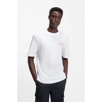 HUGO T-Shirt Regular Fit, Rückdruck, Rundhalsausschnitt