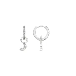 Luxenter Ohrringe mit Silberfinish und Brillantstrahl-Zirkonia – Lingma