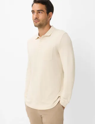 Brax Herren Polo Style PHARELL oat, hellbeige, Gr. XXXL