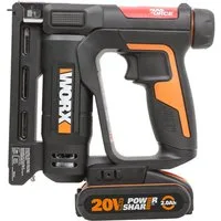 Worx Akku-Tacker WX843 NailForce, für Nägel bis 15mm & Tackerklammer bis 14mm, mit Akku und Ladegerät