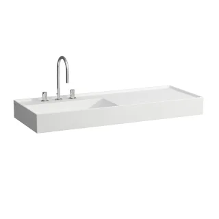 LAUFEN Waschtisch Kartell · LAUFEN 1200x460, weiß matt, Ablage rechts, 81333.2, 8133327571581 H8133327571581
