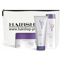 Wella SP Haarpflege-Set Wella SP Repair Set Shampoo 250ml + Cond. 200ml + Mask 200ml +Tasche