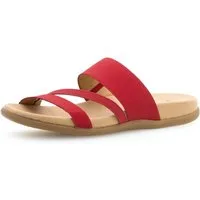 Gabor Pantolette Keilabsatz, Sommerschuh, Schlappen mit atmungsaktivem Lederfutter
