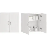 SoBuy Hängeschrank FRG231, Hängeschrank Badezimmerschrank Badschrank Wandschrank Küchenschrank, 30 x 60 x 60 cm, mit 2 Türen, Bad, Küche