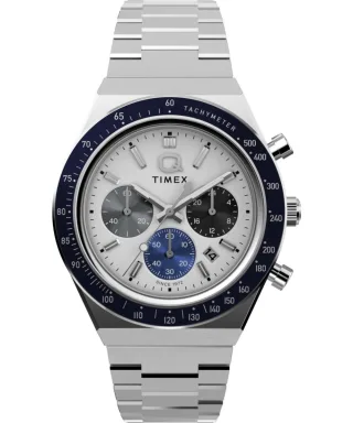 Timex Q Sport Silber Herren Armbanduhr TW2Y36200