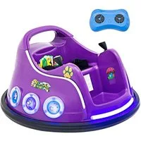 KOMFOTTEU Elektro-Kinderauto Autoscooter, blinkendem LED-Licht & Musik