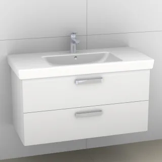 Artiqua 414 Waschtischunterschrank für Subway 2.0 7175A0 Weiß Glanz, 414-WU2L-V71-7050-68 414-WU2L-V71-7050-68