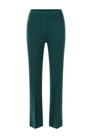 Rich & Royal - Bootcut Jersey Pants (long) deep pine - Gr. - XS