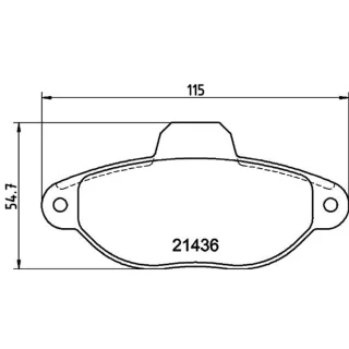 Hella Bremsbel?ge vorne Fiat Cinquecento Panda Punto Seicento Lancia Y Y10