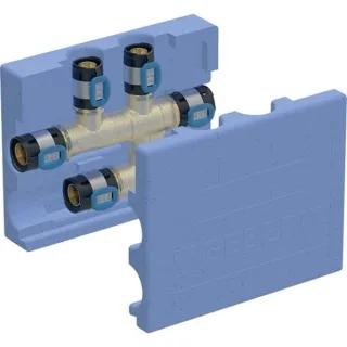 Geberit FlowFit Kreuzungs-T-Stück mit Dämmbox 619331001