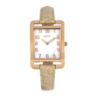 Bertha Marisol Schweizer MOP Lederarmbanduhr