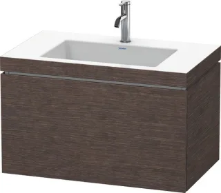 Duravit L-Cube c-bonded Set wandhängend Eiche dunkel gebürstet Matt 800x480x500 mm - LC6917O7272 LC6917O7272