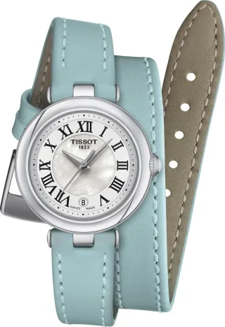 Tissot Bellissima Xs Double Tour Strap Blau Damen Armbanduhr T1260101611301