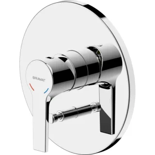 Bravat Chicago Fertigset Wannenfüll- u. Brausearmatur 3555052 Unterputz, Einhebelmischer, chrom