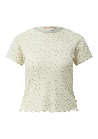 qs - T-Shirt creme - Gr. - XL