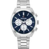 Tommy Hilfiger Chronograph Hudson 1710722, Quarzuhr, Armbanduhr, Herrenuhr, Edelstahlarmband, analog