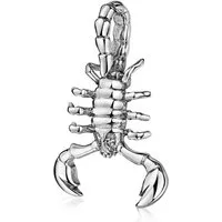 Materia Kettenanhänger Herren Skorpion Sternzeichen antik geschwärzt KA-84, 925 Sterling Silber, oxidiert