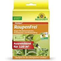 Neudorff Insektenspray Xentari Raupenfrei 6g, 6 g, Einzelprodukt, Biologisch abbaubar, Biologisches Insektizid gegen Buchsbaumzünsler und Gespinstmotten