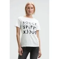 SOCCX Kurzarmshirt aus Baumwolle