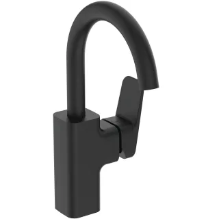 Ideal Standard Waschtischarmatur Ceraplan H200 o.Ablaufgarnitur Ausladung 145mm Silk Black, BD234XG BD234XG